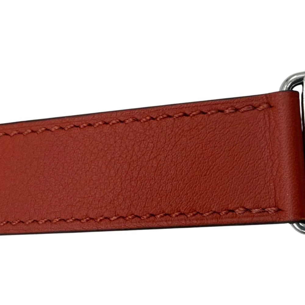 Apple Hermès Tour Watch Band Leather Rope Print Stainless Steel Excellent